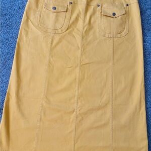 New creations mustard colored skirt